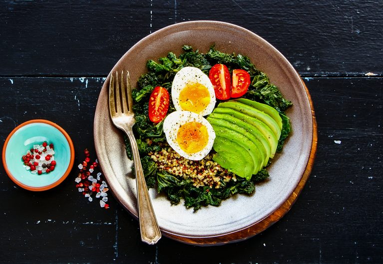 Superfood Quinoa Kale Breakfast Bowl